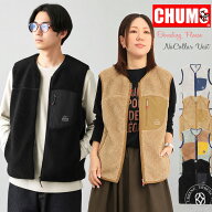 アウター チャムス CHUMS ボンディング フリースノーカラーベスト ( ch04-1475 ) マイクロフリース Bondi…