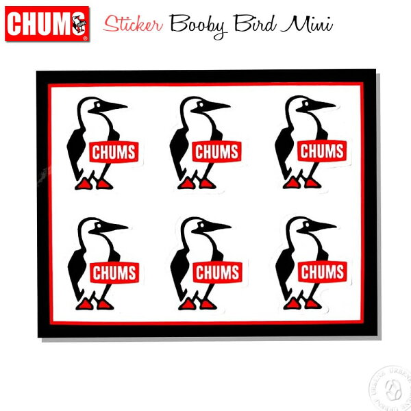 【最大5000円クーポン配布】チャムス ステッカー Chums ミニ ブービーバード シール Mini Booby Bird (ch62-1621 ch62-0009) Sticker Booby Bird Mini ブービーバード ミニステッカー アメリカン メンズ レディース おしゃれ アーベン_chu_zso