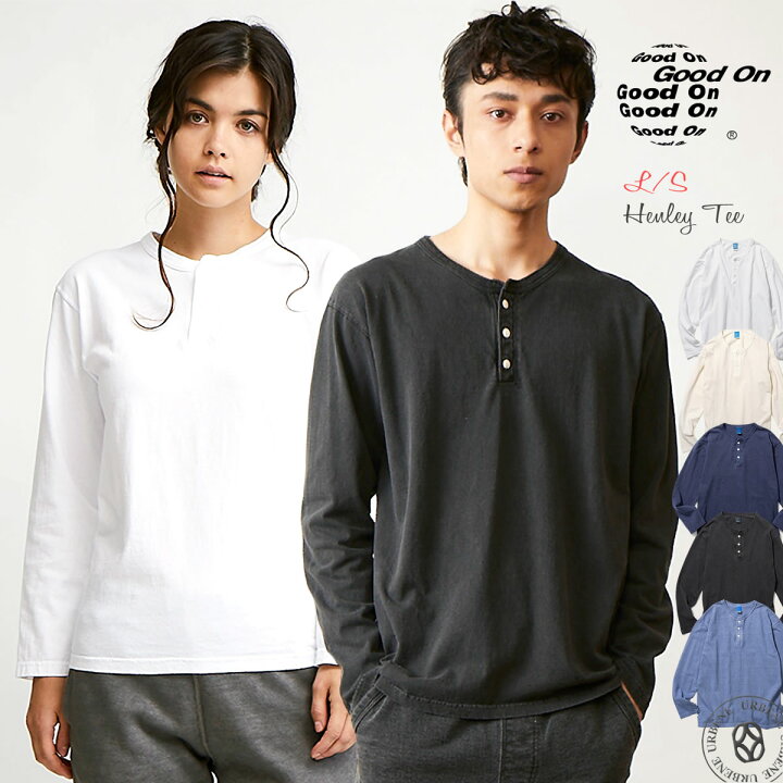 楽天市場】GOOD ON グッドオン ロングスリーブヘンリーTシャツ 