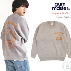 【20%OFFセール】ニット ジムマスター Gym Master ニットソー ジャガードニット Doing Good クルーネック G421728 アニマル 動物 LOVE&PEACE アウトドア リラックス 男女兼用 ペアルック レディース メンズ gymmaster おしゃれ アーベン チクチクしない 秋冬スタイル_gym_mtn