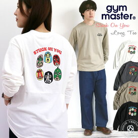 プリントTシャツ ジムマスター Gym Master 君に夢中 スタックオンユー 刺繍ロンTee ロングスリーブカットソー 長袖 ( G421731 ) クルーネック 7.4oz STUCK ON YOU カットソー かわいい 男女兼用 レディース メンズ gymmaster アーベン 送料込み 2025年 春夏スタイル 楽天