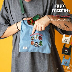 ショルダーバッグ ジムマスター Gym Master 2WAY刺繍キャンバスミニショルダー STUCK ON YOU ( G421795 ) 覆面レスラー カバン ミニショルダー 斜め掛け 肩掛け かわいい 男女兼用 ギフト レディース メンズ gymmaster アーベン おしゃれ 普段使い 実用的 春夏スタイル 楽天