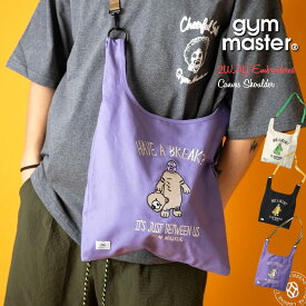 ショルダーバッグ ジムマスター Gym Master 2WAY刺繍キャンバスショルダー HAVE A BREAK ( G421796 ) 着ぐるみレスラー カバン ミニショルダー 斜め掛け 肩掛け かわいい 男女兼用 ギフト レディース メンズ gymmaster アーベン おしゃれ 普段使い 送料込み 春夏スタイル