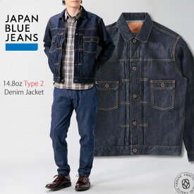 2nd型 Gジャン ジャパンブルージーンズ アメリカ綿セルヴィッチ セカンドタイプ ハードデニムデニムジャケット Type2 Jacket JAPAN BLUE JEANS ( JBGJ1000 ) 14.8oz セルヴィッチメンズ カジュアル 送料無料 アウター アーベン 普段使い 実用的 2025年 楽天
