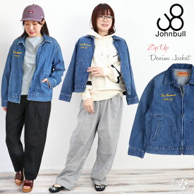 ジョンブル Johnbull レディース 11.5オンス ジップアップジャケット ( jl241l05 ) Gジャン ジージャン レディース デニムジャケット アウター ライトアウター 普段使い 大人カジュアル 送料無料 可愛い おしゃれ アーベン