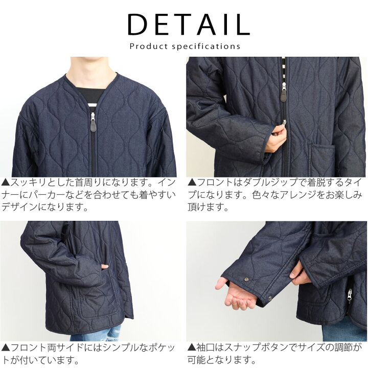 楽天市場】ジョンブル メンズ Johnbull 中綿 デニム キルティング 