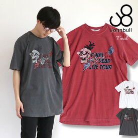 【20％OFFセール】プリントTシャツ ジョンブル メンズ 半袖 ショートスリーブT FINAL ファイナル クルーネック Johnbull ( JM232C14 ) バンT フェス ロックT バンドT レディース コットン 楽天 アメカジ ツアーTシャツ ピグメントダイ John bull おしゃれ アーベン