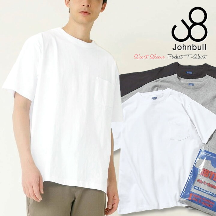 楽天市場】半袖Tシャツ ジョンブル メンズ ショートスリーブポケットT 