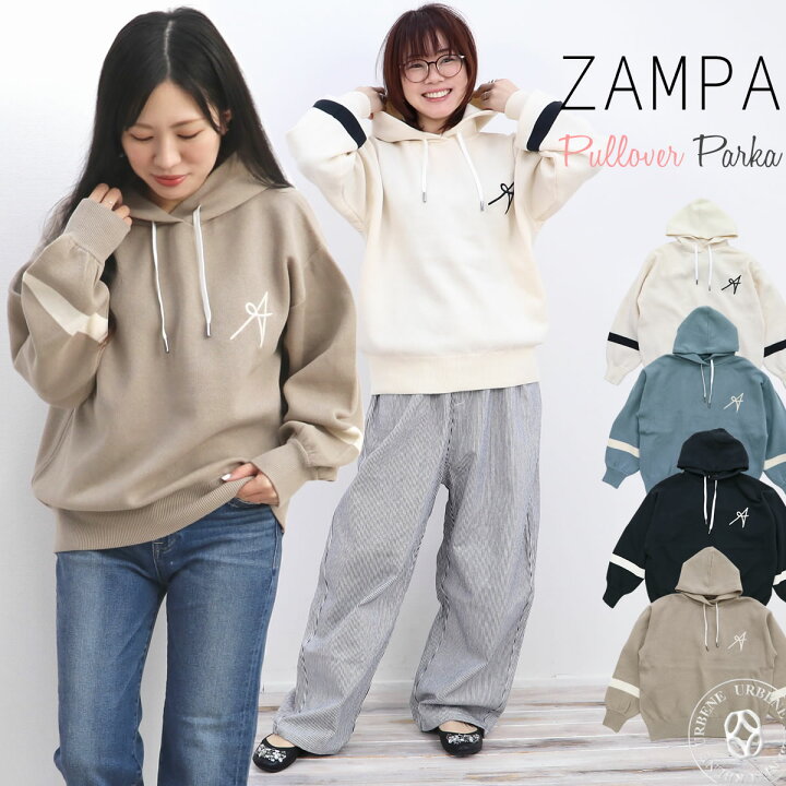 楽天市場】ZAMPA ザンパ スエットライク アルファベット 刺繍 プル 