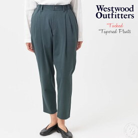 【クーポンで激短10%OFF】WWO405 ウエストウッドアウトフィッターズ Westwood Outfitters ストレッチ トリックジップ テーパード ストレッチ カラー タックパンツ (8117123 8138123 8113123)レディース ボトムス クロップドパンツ レギンス 楽天 アーベン 2024年