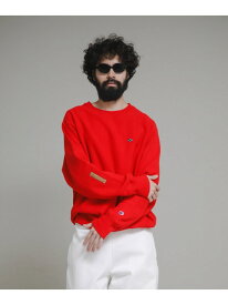 『別注』LOWERCASE*Champion LCリバースウィーブbyFACEOKA URBAN RESEARCH BUYERS SELECT ユーアールビーエス トップス スウェット・トレーナー レッド ブラック ホワイト シルバー【送料無料】[Rakuten Fashion]