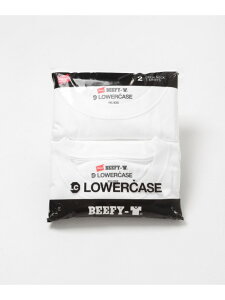 HANES×LOWERCASE LOWERCASE 2P BEEFY-T SS URBAN RESEARCH BUYERS SELECT ���[�A�[���r�[�G�X �g�b�v�X �J�b�g�\�[�ET�V���c �z���C�g �O���[ �l�C�r�[ �u���b�N�y���������z[Rakuten Fashion]