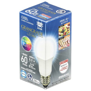 �I�[��(OHM) �d�@ LED�d�� E26 60�`���� �����F LDA8D-G AG6/RA93 06-3863