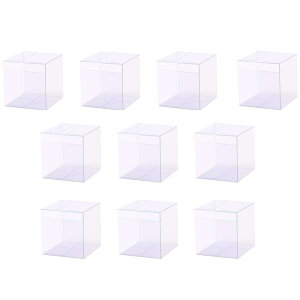Mtg{bNX 10Zbg 5x5x5cm vX`bNP[X  v[g Mtg{bNX NA ܂݃{bNX 蕨 NA p[eB[ LO   PVC i5cm*5cm*5