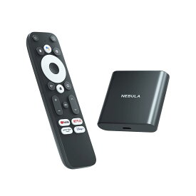 A n k e r Nebula (ネビュラ) 4K Streaming Dongle (Android TV 10.0搭載 ストリーミングドングル)【4K UHD/Googleアシスタント対応/簡単セットアップ/Chromecast対応/Dolby Digital Plus対応 / 7000種類以上のアプリケーション / 2GB RAM搭載 / 8GB ROM搭載】