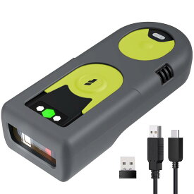 Inateck 1D 2D QR バー コードリーダー、Bluetooth、無線アダプター、有線接続、日本語説明書付き、日本語バー コードに適用する小型リーダー、技適マーク付き、専用ショートカット、BC ST-42