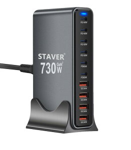 730W [d GaNFast 10|[g 2*P140W 1.5mdP[u PD3.0Ή PSEZpK 10|[g 2*140W펞Ή 6USB-C4USB-A KE m[g PCɋ}[dΉ MacBook Pro PDΉ iPad/I Phone/Android/