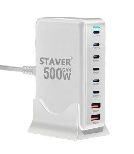 500W [d y GaNFast 8|[g 2*P100W 1.5mdP[uz PD3.0ΉyPSEZpKz 2*100W펞Ή 8|[g2*100W4*65W2*QC20W 6 USB-C2 USB-A cȃXy[X _u KEm[gPC
