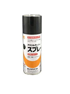 ロックペイント 元気ス プ レ ー つや消しブラック 300ml H62-8808 65