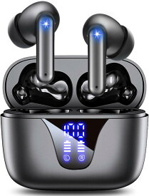 イヤホン bluetooth ワイヤレスイヤホン【2025業界標準を再定義するモデル】A1ワイヤレス 自動ペアリング タッチコントロール Type-C充電 IPX7防水 LEDディスプレイ表示 AAC/SBC マイク付き ハンズフリー通話 音量調整 小型/軽量