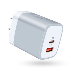 Viviber 急速充電器 I P h o n e acアダプター Type-C PD 充電器 タイプc コンセント 2ポート(USB-C 20W+USB-A 18W) PSE認証 usb 充電器 I P h o n e13 充電器 usb-c電源アダプタ スマホ充電コンセント I P h o n e15/14/13/12/11/iPad/Xperia/GALAXY/Android等対応