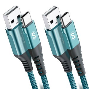 USB Type C P[uy1m+3m/2{ZbgzSweguard USB-A  USB-C P[uy3.1A QC3.0Ή }[dz ^Cvc [dP[uI P h o n e 16/I P h o n e 15 Pro MAX, iPad Pro,Samsung Galaxy S25/S24/S23/S22/S21/S20/S10/S9,Pixel,type-c
