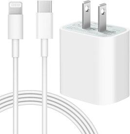 I P h o n e 充電器 20W PD 急速充電 MFi/PSE認証済み USB-C USB C - L I g h t n I n g ケーブル 2m付き Type C スマホ充電器 電源アダプター タイプC アイフォン I P h o n e/iPad/AirPods その他USB-C機器対応