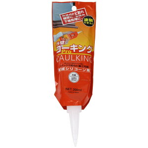 シャープ化学 SHARPIE 外壁コーキング ホワイト 200g パウチパック DIY用変成シ リ コ ー ン系充填材 外壁のひび割れ補修 塗装の下地処理