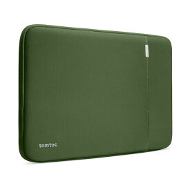 tomtoc 360°保護 13.5-14.4インチ パソコンケース 13.5 Surface Laptop 6 / Surface Book / 14.4 Surface Laptop Studio/Asus Chromebook NEC Lavie HP Dell Lenovo 14インチ対応 全方位耐衝撃 ノートPCケース ス リー ブ ラップイ ン ナ ーバッグ 軽量 撥水加工 グリーン