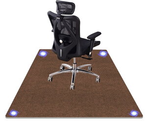 【A m a z o n 限定ブランド】チェアマット フロアマット 床保護マットBolinker 120×90cm 滑り止め PVC マット 厚み4mm 静音吸音 丸洗い可能カッ ト多機能 畳保護 オ フィ スホーム保護パッド(ブラウ