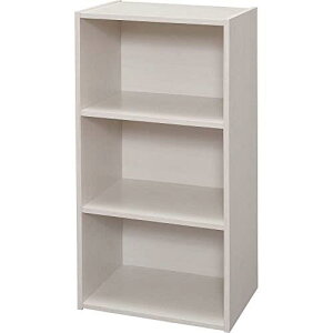アイリスオーヤマ カラーボックス 収納ボックス 本棚 3段 幅36.6×奥行29×高さ73.2cm オ フ ホ ワ イ ト モジュールボックス MDB-3