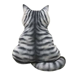 Homehalo 猫抱 き 枕 柔らかく低反発クッション カ バ ー洗える 添い寝枕 癒される抱 き 枕 可愛い 気持ちいい抱 き 枕 ねこぬいぐるみ 動 物クッション 多機能 椅子 ソファー背当て ふ