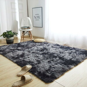 ラグマット ラグカーペット 滑り止め付 洗えるラグ 抗菌 ふわっと手触り優しいフランネルラグ 185x185cm(約2畳) 折り畳み 正方形 (ダークグレー)