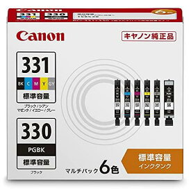 【マラソンエントリーでポイント10倍】Canon 純正 インクカー トリッジ BCI-331(BK/C/M/Y/GY)+330 6色マルチパック BCI-331+330/6MP