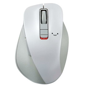 エレコム マウス ワイヤレスマウス Bluetooth EX-G 握りの極み 静音設計 5ボタン マルチペアリング Mサイズ ホワイト フェイス M-XGM15BBSWF/EC
