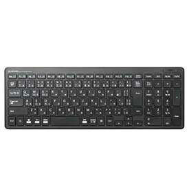 エレコム キーボード Bluetooth パンタグラフ コンパクトキーボード Windows・Mac・iOS・Android対応 ブラック TK-FBP101BK