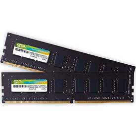 シリコンパワー デスクPC用 メモリ DDR4 3200 PC4-25600 16GB x 2枚 (32GB) 288Pin 1.2V CL22 SP032GBLFU320F22