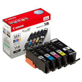 【マラソンエントリーでポイント10倍】Canon 純正 インク カー トリ ッジ BCI-351(BK/C/M/Y)+BCI-350 5色マルチパック BCI-351+350/5MP