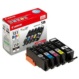 【マラソンエントリーでポイント10倍】Canon 純正 インク カー トリ ッジ BCI-351XL(BK/C/M/Y)+BCI-350XL 5色マルチパック 大容量タイプ BCI-351XL+350XL/5MP