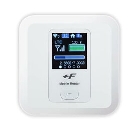 富士ソフト(Fujisoft) +F FS030W（シャインホワイト） モ バ イ ルWi-Fiルーター SIMフリー