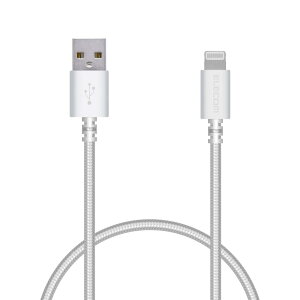 GR(ELECOM) L I g h t n I n gP[u CgjO I P h o n e [dP[u ϋv y I P h o n e SE3 / SE2 / 14 / 13 / 12 Ή z AppleFؕi 0.5m (50cm) zCg MPA-FUALS05WH