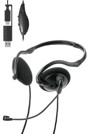 エレコム ヘッドセット USB C ＆ USB-A 折り畳み ネックバンド 有線 マイク付き 単一指向性 ノイズキャンセリング 軽量 小型 音量調整 【AI PC対応】 ブラック HS-NB11SCBK