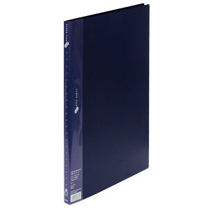 PLUS(プラス) ファイル クリアファイル スーパーエコノミー B4縦 20ポケット 88-471 ネイビー