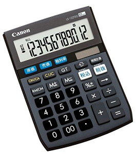 キャ ノン 電卓 12桁 ミニ卓上サイズ 時間計算 商売計算機能 LS-122TSG グレー