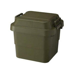 リス(RISU) 収納ボックス トランクカーゴ 30L グリーン 日本製 TC-30 コンテナ ボックス 屋外収納 キャンプ 防水