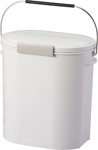 アスベル フタ付きゴミ箱 オムツ・ペットシーツ 11L 密閉 エバンペール 中バケツ付き 生ごみ ホワイト