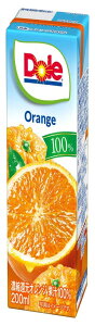 Dole DOLeオレンジ100%LL 200ml×18本