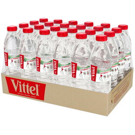 Vittel(ヴィッテル) 硬水 ナチュラルミネラルウォーター ペットボトル 500ml × 24本 (フランス ヴォージュ山脈 カルシウム マグネシウム)正 規 輸 入 品