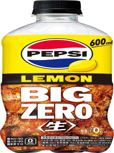 サ ン ト リ ー ペプシ<生> ビッグゼロ レモン BIG ZERO LEMON 炭酸飲料 PEPSI コーラ 600ml×24本