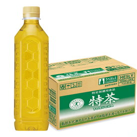 【マラソンエントリーでポイント10倍】トクホ サ ン ト リ ー 特定保 健用食 品 伊右衛門特茶 ラベルレス 500ml×24本